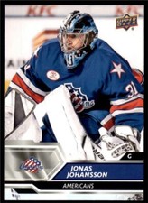 2019-20 UD AHL Base #86 Jonas Johansson - Rochester Americans