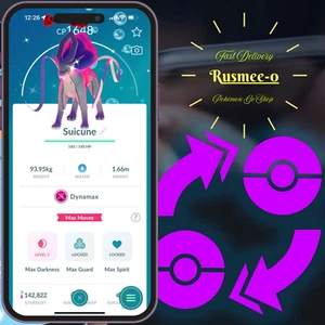 Pokémon Go - Shiny Dynamax Suicune - Trade or Mini P T C - Read Description - Picture 1 of 1