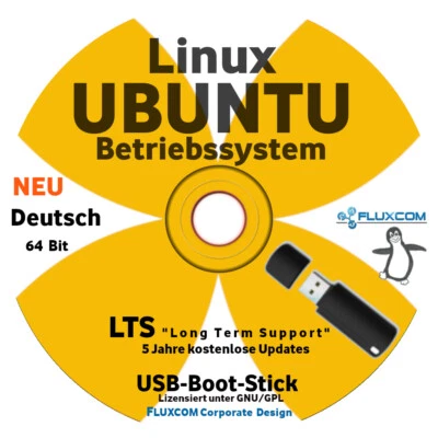 Linux UBUNTU 2025 PREMIUM, 64 GB USB, komplettes Betriebssystem in Deutsch - Bild 1 von 3