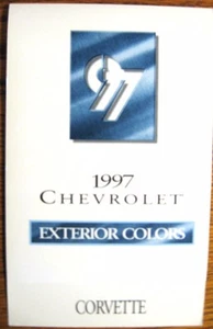 1997 Chevrolet Corvette Color & Trim Paint Chip Brochure- Xlnt Original - Imagen 1 de 2