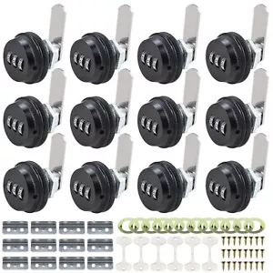 RealPlus Combination Cam Locks 3/4" Cylinder Cabinet Lock Security Cam Lock - Picture 1 of 21