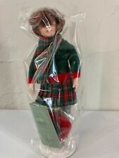 New Avon Porcelain Doll Childhood Dreams Christmas Holiday Skating Party Sealed