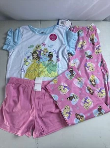 Conjunto de pijama de princesa Disney para niña de 3 piezas talla 10 nuevo con etiquetas - Imagen 1 de 3