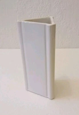 Delfts Wit Vase Small Triangular Opening White Ceramic By Porcelia  - Image 1 of 4