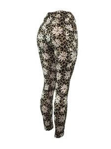 Leopard Print Daisies! Super Soft Leggings Multiple Sizes with Pockets! - Picture 1 of 7