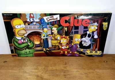 The Simpsons Clue Board Game 2000 First Edition New Sealed with Corner Wear - Image 1 of 4
