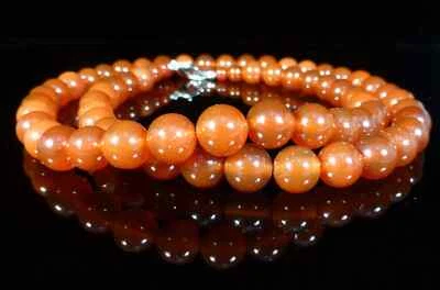 Collar de cornalina piedras preciosas terapéuticas 6 mm 8 mm 10 mm Foto 1 de 4