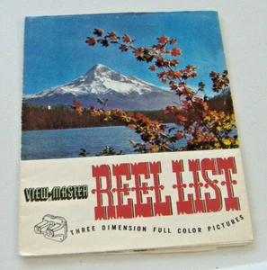 VINTAGE VIEW-MASTER REEL LIST ~ REVISED FEBRUARY, 1951 - Picture 1 of 12