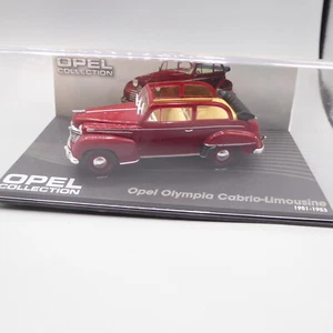 Opel Collection 1:43 Scala 0 Opel OLYMPIA Cabrio-Limousine Metallo IN Box-Ovp - Foto 1 di 2