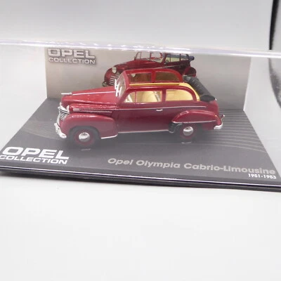 Opel Collection 1:43 Scala 0 Opel OLYMPIA Cabrio-Limousine Metallo IN Box-Ovp - Immagine 1 di 2
