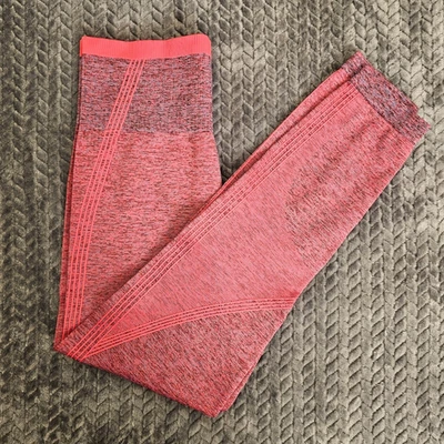SPANX Ankle Style Medium Seamless Sculpt Leggings Spacedye Coral Punch 50285R - Image 1 of 4