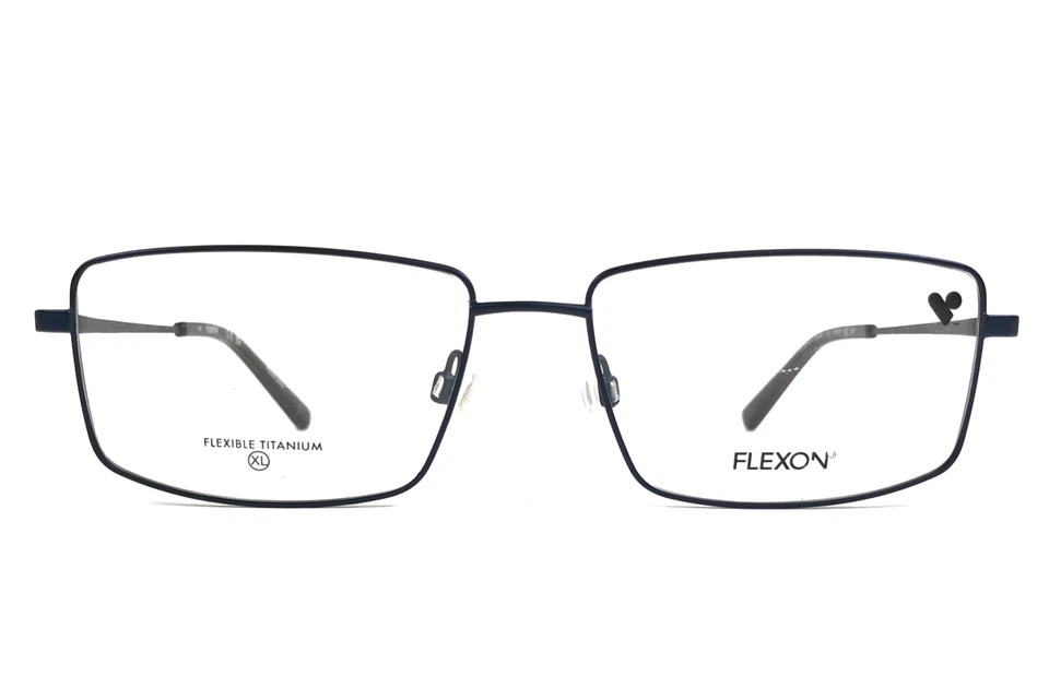 Monturas para gafas Flexon H6069 410 azul marino rectangular borde de alambre 57-17-150 Foto 1 de 4