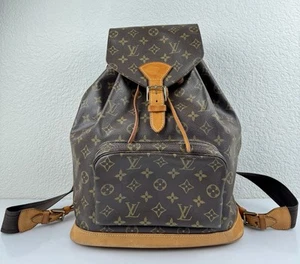 Louis Vuitton MONTSOURIS GM Monogram Backpack BAG LV Authentic UNISEX USship BIG - Picture 1 of 24