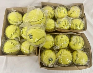 Trump Stote AK-40-NSA-Y versiegelt gelb Softball Menge 18 Bälle Neu im Karton - Bild 1 von 3