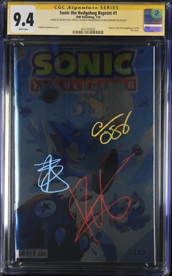 SONIC THE HEDGEHOG #1 GALAXYCON FIL 9.4 (COVER A) BEN SCHWARTZ 黄色标签 CGC — 第 1/2 张图片