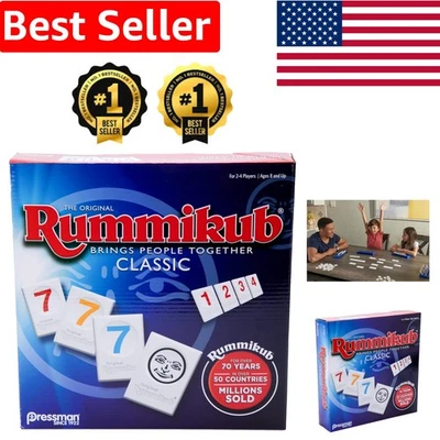 Exciting Rummikub Game with 106 Handmade Tiles - Fun for Kids & Adults! - Image 1 of 4