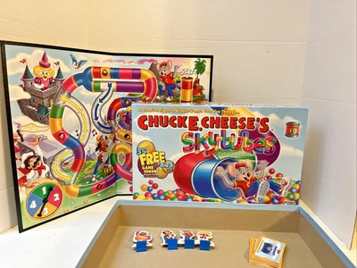 Chuck E Cheese Skytubes Juego de Mesa COMPLETO Obras Maestras 2005 Familia Niños Años 90 Foto 1 de 4