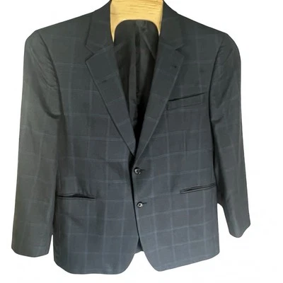 Jos. A. Bank Signature Collection Men 44R Houndstooth Silk/Wool Blazer Jacket - Image 1 of 4