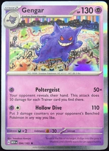Pokemon TCG Gengar 094/165 2023 Scarlet & Violet 151 Holo Rare Card - NM - Picture 1 of 2