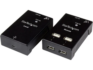 StarTech.com USB2004EXTV 4-port USB 2.0-over-Cat5-or-Cat6 extender - up to 130ft - Picture 1 of 5