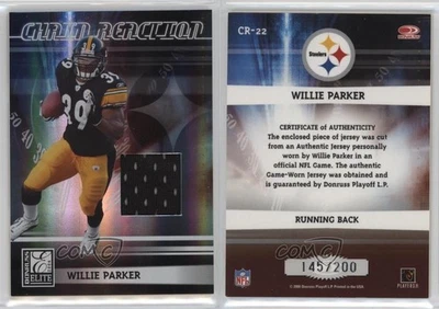 2006 Donruss Elite Chain Reaction Jerseys /200 Willie Parker #CR-22 - Image 1 of 2