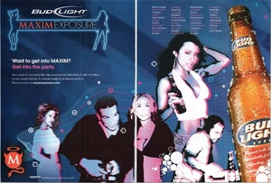 Bud Light Maxim Exposure Print Ad 2006 Party Drink Beer Promo - Bild 1 von 1
