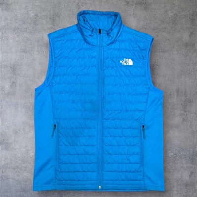 Mens Blue The North Face Padded / Puffer Gilet Jacket - Size Large (L) S613 - Image 1 of 4