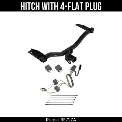 Enganche de remolque + cableado de 4 vías para Chevy Equinox 18-19 18-20 GMC Terrain diésel Foto 1 de 2