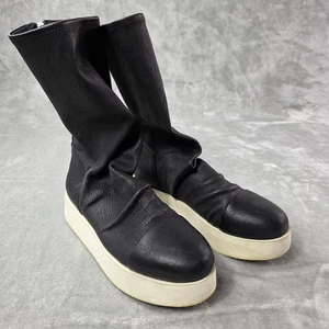 Botas Puro Secret Mujer Talla 40 EU Negro Cuero Plataforma Cremallera Trasera Punta Redonda - Imagen 1 de 10