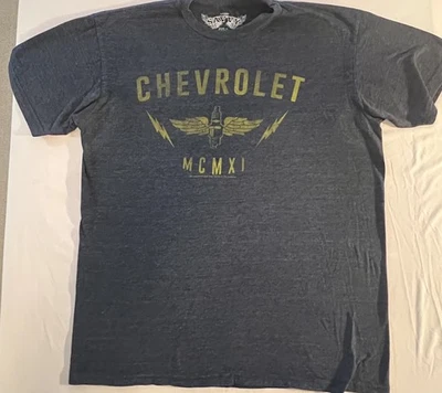 Camiseta Chevrolet Para Hombre Grande General Motors Chevy American Classic T Bujía Foto 1 de 4