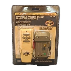 Hampton Bay Ceiling Fan Hand Held Wireless Remote Control New Sealed SKU 191 691 - Picture 1 of 2