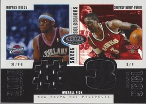 2003-04 Hot Prospects Darius Miles Shareef Abdur-Rahim Jersey /375 (all black) - Picture 1 of 2