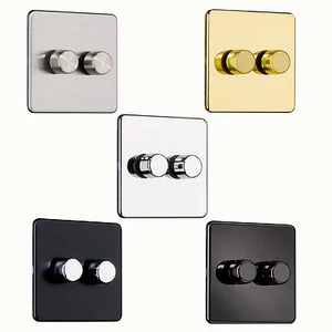 OFERTA ESPECIAL Interruptor atenuador de placa plana 400 vatios, 2 velocidades - varios acabados - Imagen 1 de 17