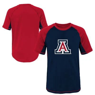 Camisa Outerstuff NCAA Juvenil Arizona Wildcats Bloque de Color Protección contra Erupciones Foto 1 de 3