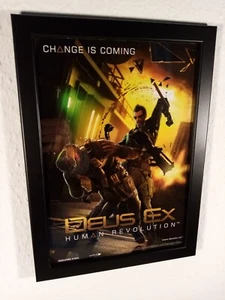 Deus ex human pc xbox ps3 Werbeblatt Gerahmt Poster Ad Page framed Werbung  - Bild 1 von 2
