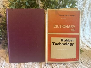 Vintage 1st Edition 1969 Dictionary Of Rubber Technology Alexander S.Craig HC DJ - Bild 1 von 10