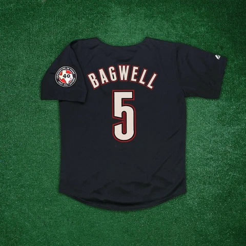 Jeff Bagwell 2001 Houston Astros Men's Alternate Black Jersey w/ 40th Patch Cover