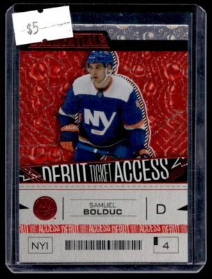 2023-24 Red Parallel Samuel Bolduc RC /349 New York Islanders #159 - Image 1 of 2