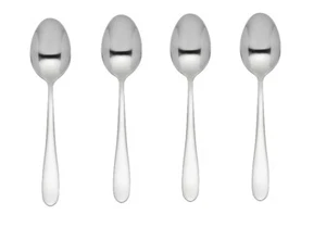 4 Pack Stainless Silver Steel Table Spoon Dinner Dessert Cutlery Kitchenware UK - Picture 1 of 1