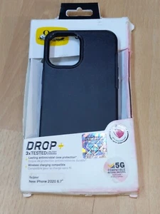 OtterBox Phone Case- Symmetry Series Drop+ For iPhone 2020 6.7" Large Black - Picture 1 of 8