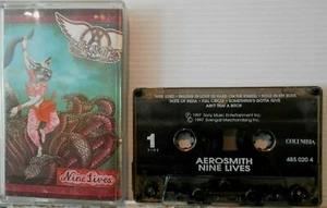AEROSMITH Nine Lives CASSETTE TAPE Official SONY INDONESIA Free Postage OZ - Picture 1 of 3