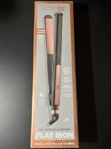 Infiniti Pro Conair 1 Inch Straight Chic Ceramic Flat Iron - Rose Gold - Picture 1 of 2
