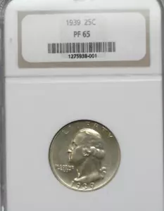 1939 Washington Quarter NGC PF65 - Rare NGC Gen 8.0 holder! - Bild 1 von 3