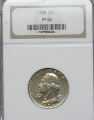 1939 Washington Quarter NGC PF65 - Rare NGC Gen 8.0 holder! - Image 1 of 3