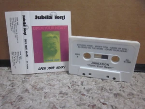 JUBILATION autograph Open Your Heart cassette tape Christian quartet signed '80s - Picture 1 of 2