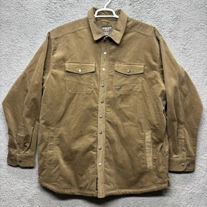 Ariat Mens Rebar Sherpa Lined Corduroy Shirt Jacket 2XL Tall Work Outdoor Heavy - Picture 1 of 11