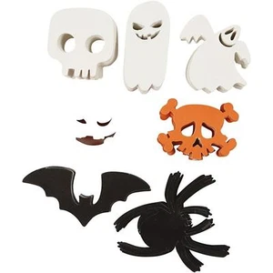 400 motivos de tarjetas de Halloween 7 diseños surtidos perforados 5-10 cm 180 g artesanías - Imagen 1 de 1