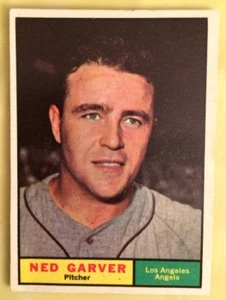 1961 Topps Ned Garver Baseball Card #331 Los Angeles Angels Pitcher - Picture 1 of 2