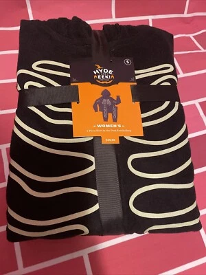 Mujer Hyde and Eek Brilla en la Oscuridad Esqueleto Pijama Traje Disfraz Talla Pequeña Foto 1 de 4