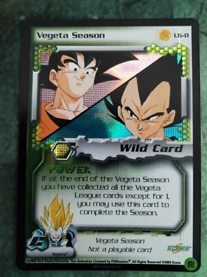 DBZ CCG Promo Vegeta Season Wild Card L6-0 Dragon Ball TCG Score NM/M - Image 1 of 2
